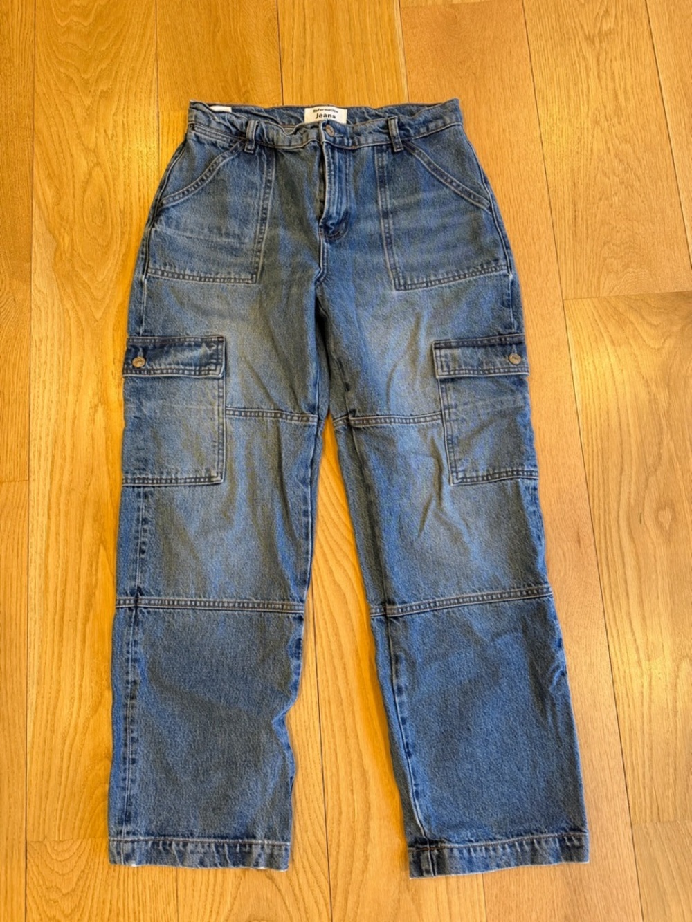 Reformation Blue High-Rise Denim Jeans